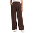 thumbnail image 1 of CRZ YOGA 4-Way Stretch Wide Leg Work Pants for Women 29.5" Bussiness Casual Trousers with Pockets, 1 of 4