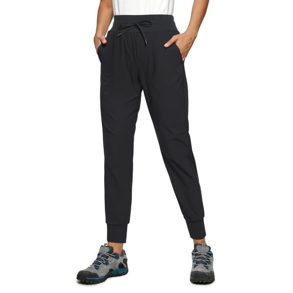 CRZ YOGA Athletic Joggers for Women 27.5" Lightweight Travel Outdoor Hiking Pants with Pockets