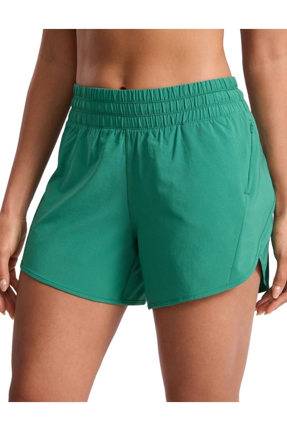 Athletic Shorts for Women 5" High Waisted Quick Dry for Running Workout Track with Zip Pocket