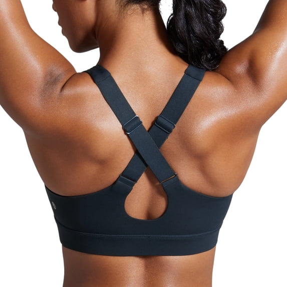 CRZ YOGA Butterbreeze Criss Cross Back Sports Bras for Women Padded Workout Training Top
