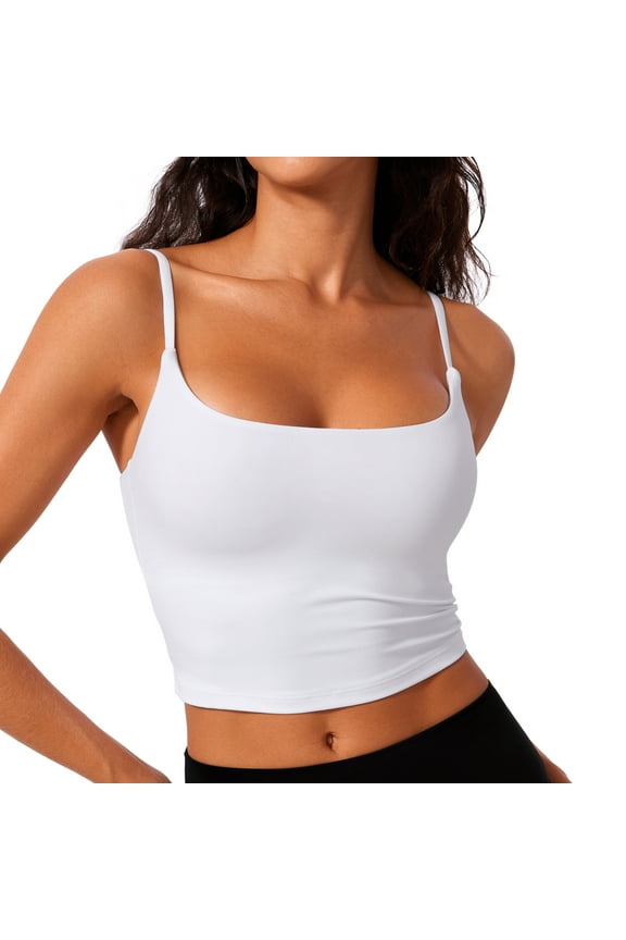 Butterlift Workout Sports Bras for Women Longline U Back Crop Tank Tops