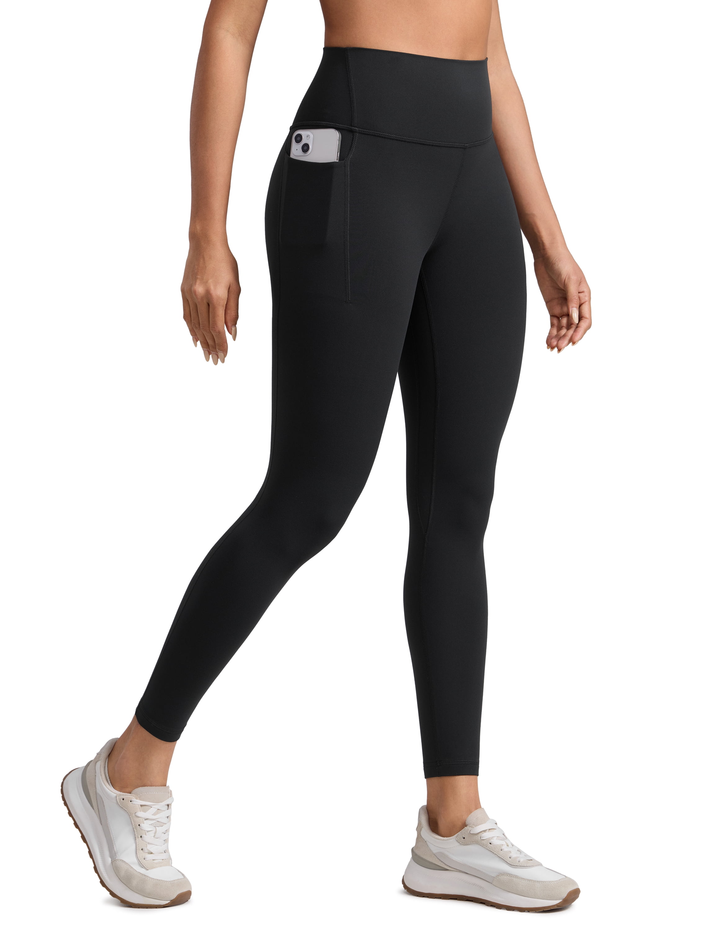 CRZ YOGA Butterlift Workout Leggings Pockets 25" High Waist Pilates Athletic Gym Womens Yoga Pants Buttery Soft