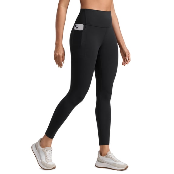 CRZ YOGA Butterlift Workout Leggings Pockets 25" High Waist Pilates Athletic Gym Womens Yoga Pants Buttery Soft