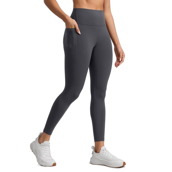 CRZ YOGA Butterlift Workout Leggings Pockets 25" High Waist Pilates Athletic Gym Womens Yoga Pants Buttery Soft