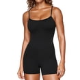 thumbnail image 1 of CRZ YOGA Butterluxe Cami Strap Rompers for Women Sleeveless One Piece Yoga Jumpsuits Bodysuit Shorts Padded, 1 of 6