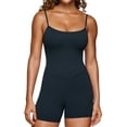 thumbnail image 1 of CRZ YOGA Butterluxe Cami Strap Rompers for Women Sleeveless One Piece Yoga Jumpsuits Bodysuit Shorts Padded, 1 of 4