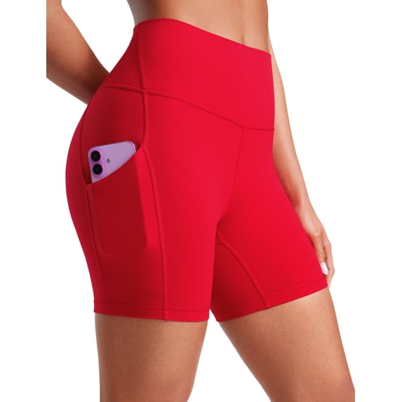 CRZ YOGA Butterluxe Biker Shorts Pockets 5" High Waisted Workout Athletic Yoga Womens