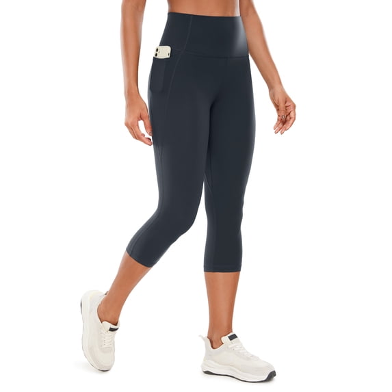 CRZ YOGA Butterluxe Capris Pockets 19", Workout Pants, High Waisted, for Women