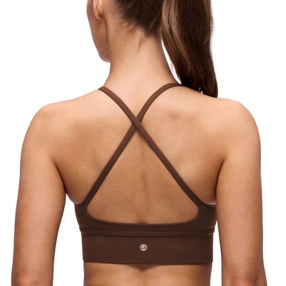 CRZ YOGA Butterluxe Cross Back Sports Bras For Women