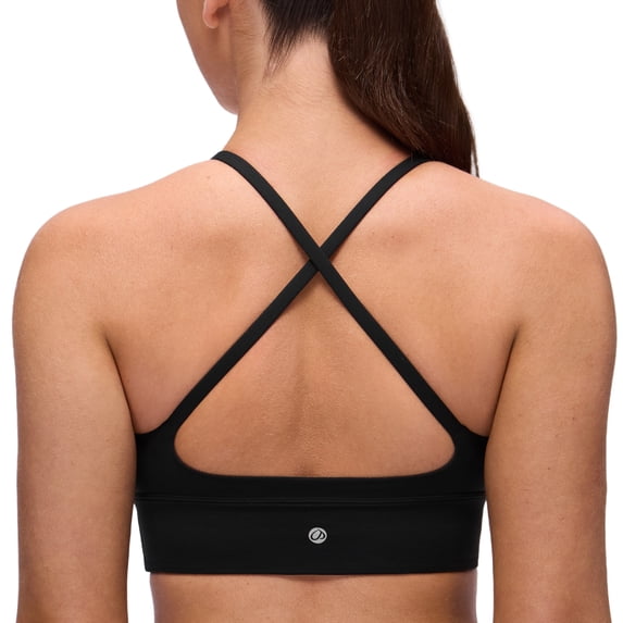 CRZ YOGA Butterluxe Cross Back Sports Bras For Women