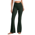thumbnail image 1 of CRZ YOGA Butterluxe Crossover Flare Leggings for Women 31 Inches High Waist Yoga Pants, 1 of 5