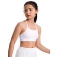 thumbnail image 1 of CRZ YOGA Girls Butterluxe Y Back Sports Bra Yoga Athletic Casual Tops Padded Crop Kids Teen, 1 of 5