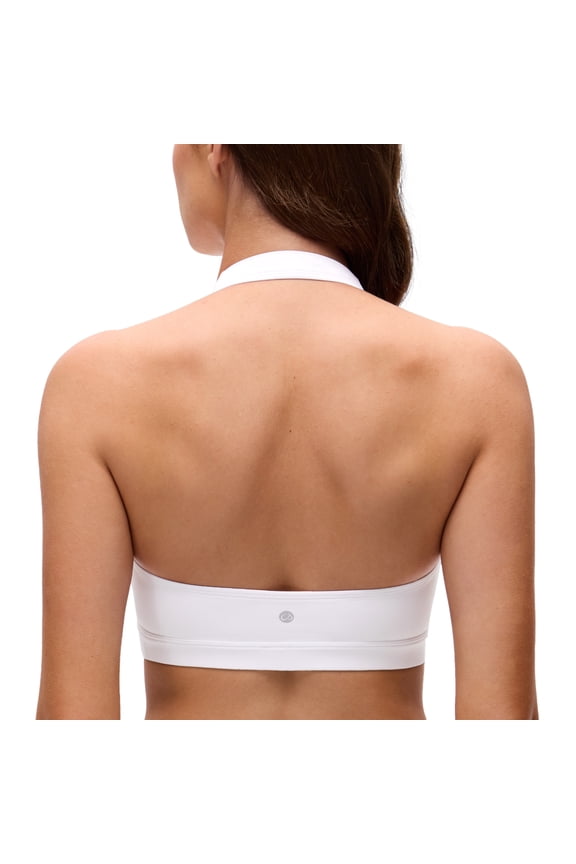 Butterluxe Halter Sports Bras for Women Padded Open Back Yoga Crop Gym Tops Low Impact