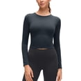 thumbnail image 1 of CRZ YOGA Butterluxe Long Sleeve Shirts for Women Workout Athletic Casual Tops Slim Basic Tight Shirt, 1 of 4