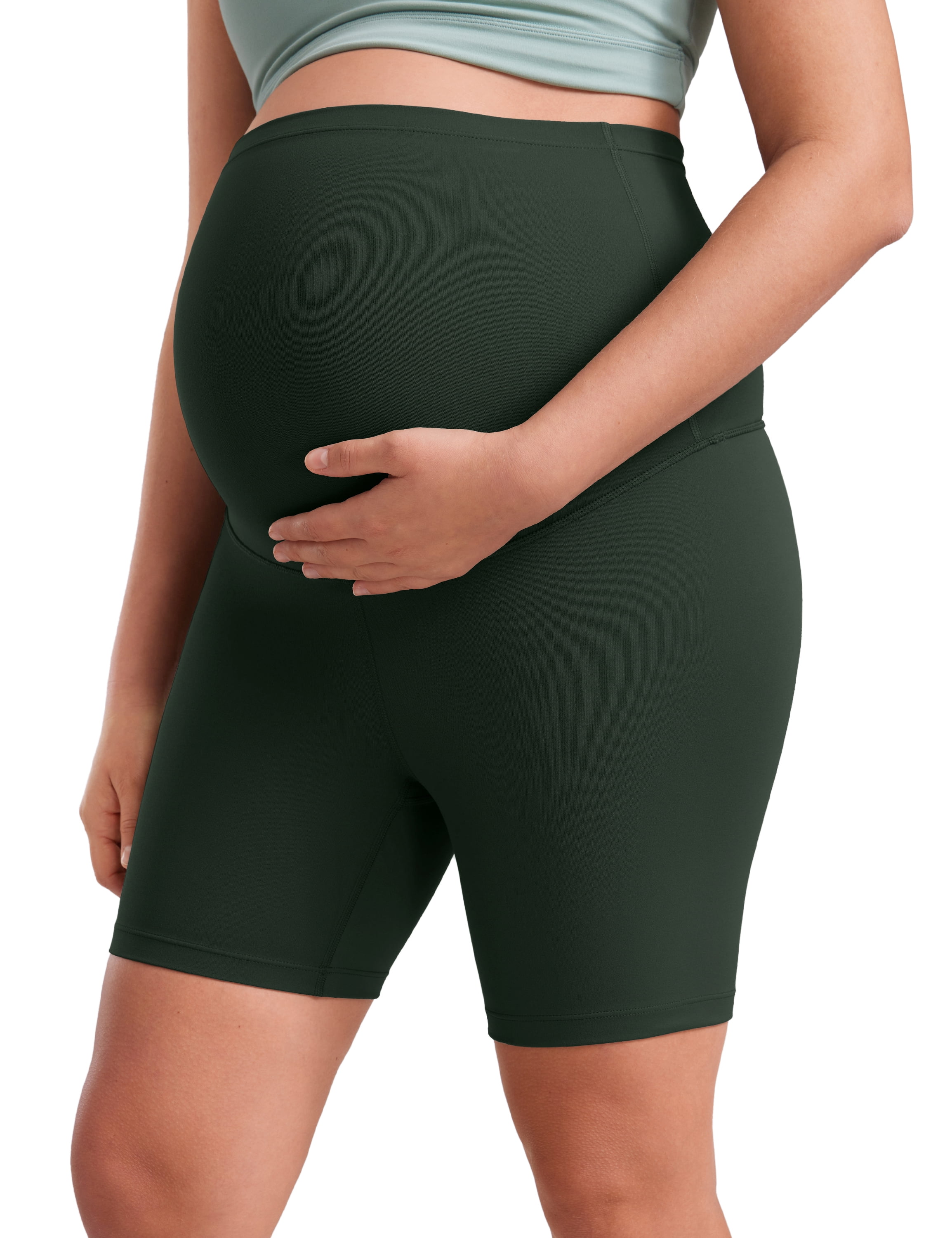 CRZ YOGA Butterluxe Maternity Biker Shorts 6" Pregnancy Yoga Workout ...