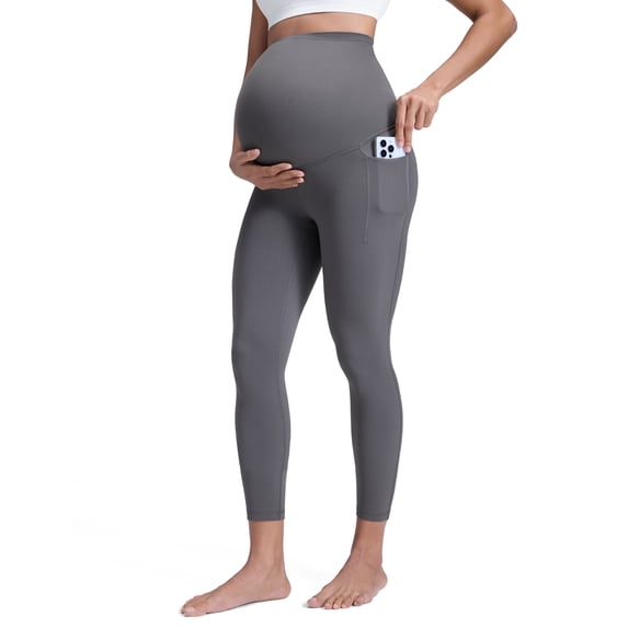 CRZ YOGA Butterluxe Maternity Leggings Pockets 25" Soft Workout Active Yoga Pregnancy Womens Pants