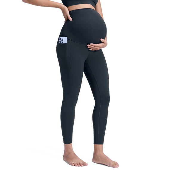 CRZ YOGA Butterluxe Maternity Leggings Pockets 25" Soft Workout Active Yoga Pregnancy Womens Pants