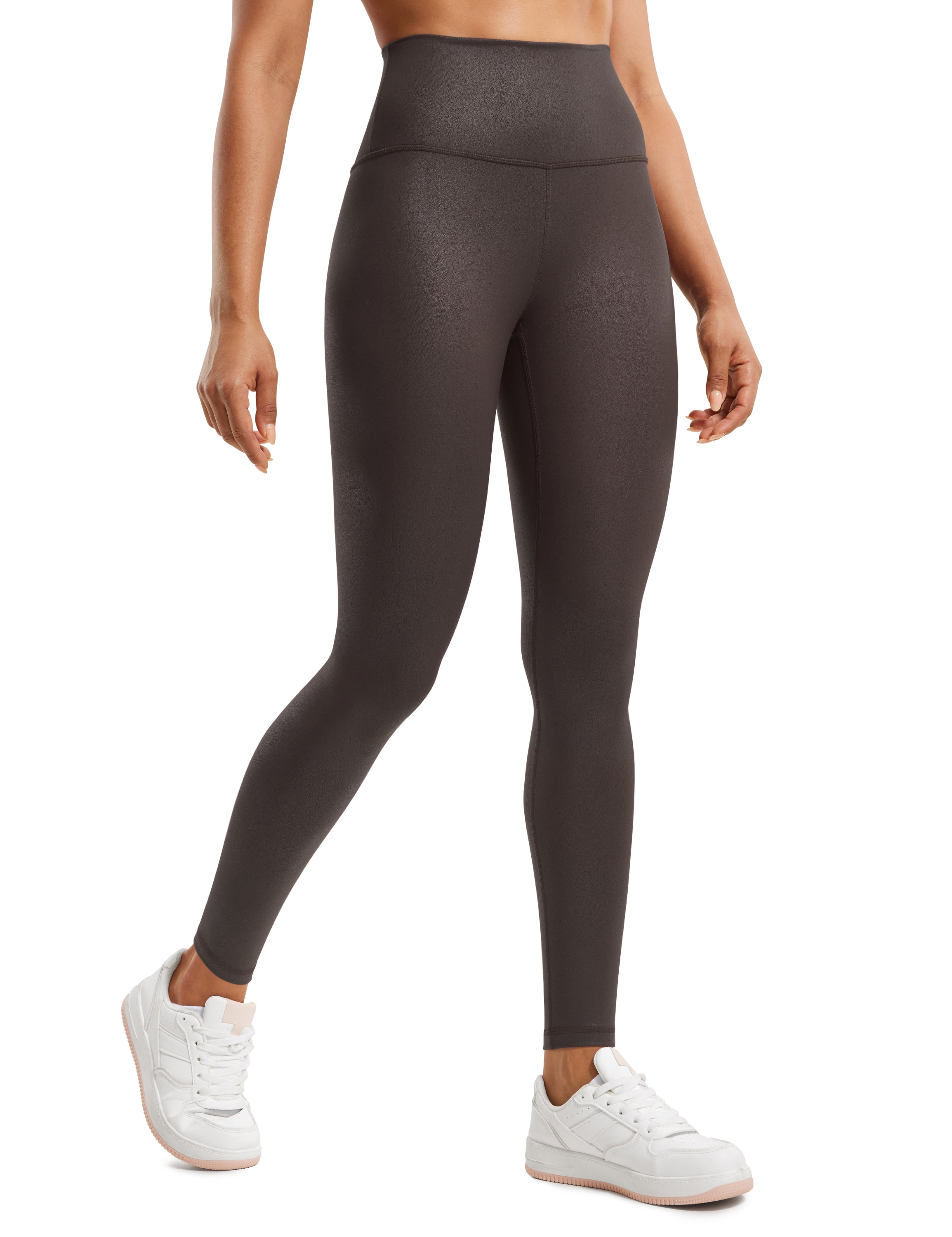 CRZ YOGA Butterluxe Womens Matte Faux Leather Leggings 28