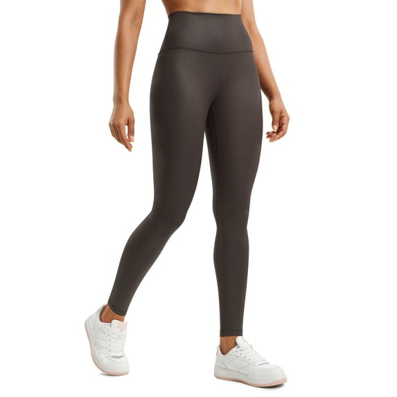 CRZ YOGA Butterluxe Matte Faux Leather Leggings for Women 28 Inches Leather Pants