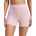 thumbnail image 1 of CRZ YOGA Butterluxe No Front Seam Biker Shorts 4" High Waisted Lounge Pilates Workout Athletic Shorts For Womens, 1 of 5