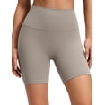thumbnail image 1 of CRZ YOGA Butterluxe No Front Seam Biker Shorts 6" High Waisted Lounge Pilates Workout Athletic Shorts For Womens, 1 of 5