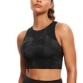 thumbnail image 1 of CRZ YOGA Butterluxe Racerback Longline Sports Bras for Women Padded Crop Workout Tank Top, 1 of 4
