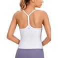 thumbnail image 1 of CRZ YOGA Butterluxe Racerback Tank Tops for Women Spaghetti Strap Padded Workout Camisole with Built in Bra, 1 of 5