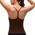 thumbnail image 1 of CRZ YOGA Butterluxe Racerback Tank Tops for Women Spaghetti Strap Padded Workout Camisole with Built in Bra, 1 of 4
