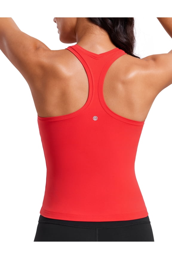 Butterluxe Racerback Tank Tops for Women Yoga Workout Casual Athletic Camisole Tight Sleeveless Shirts