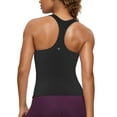 thumbnail image 1 of CRZ YOGA Butterluxe Workout Racerback Tank Tops for Women Padded Athletic Yoga Shirts with Built in Bra, 1 of 6