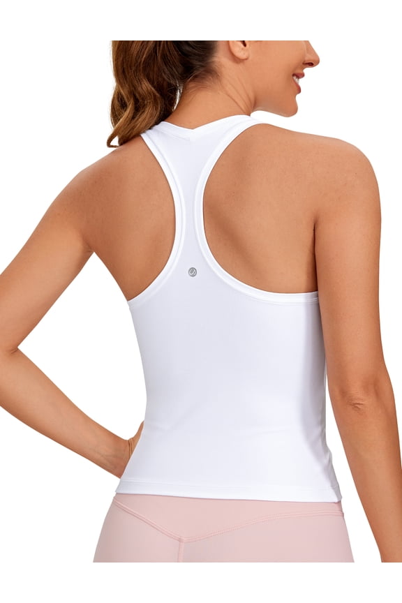 Butterluxe Racerback Tank Tops for Women Yoga Workout Casual Athletic Camisole Tight Sleeveless Shirts