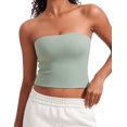thumbnail image 1 of CRZ YOGA Butterluxe Tube Tops for Women Going Out Casual Tank Bandeau Crop Shirts, 1 of 3