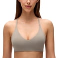 thumbnail image 1 of CRZ YOGA Butterluxe V Neck Racerback Sports Bra For Women, 1 of 6