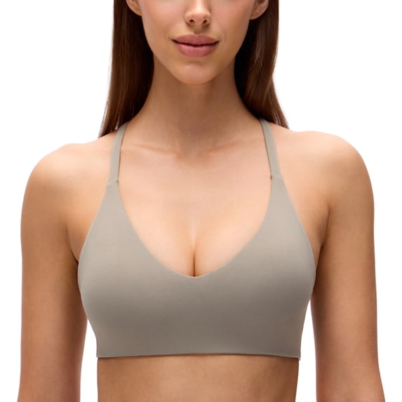 CRZ YOGA Butterluxe V Neck Racerback Sports Bra For Women