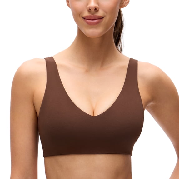CRZ YOGA Butterluxe V Neck U Back Sports Bras For Women