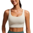 thumbnail image 1 of CRZ YOGA Butterluxe U Back Longline Sports Bras for Women Padded Yoga Workout Crop Top, 1 of 6