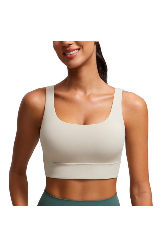 Butterluxe U Back Longline Sports Bras for Women Padded Yoga Workout Crop Top