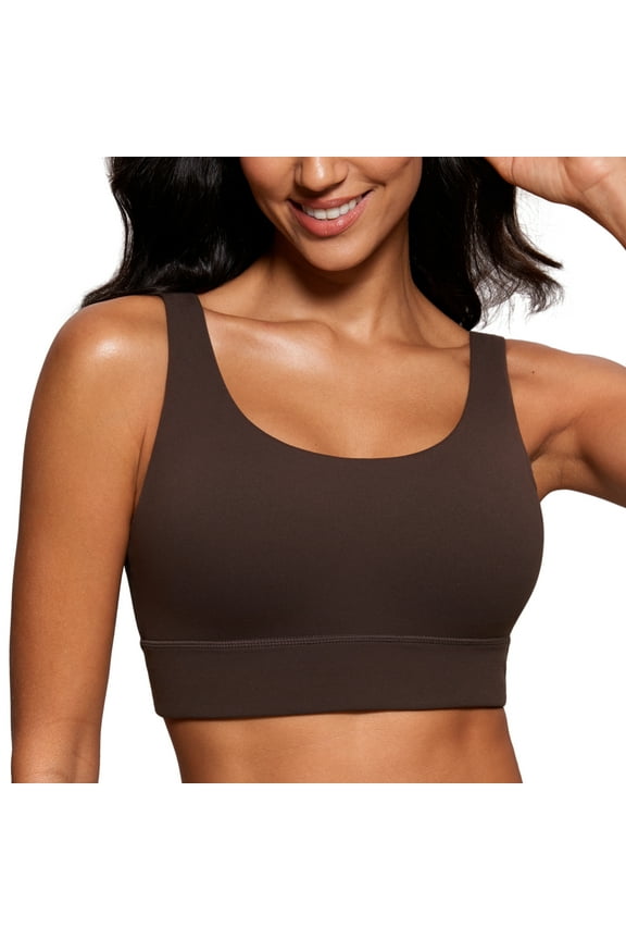 Butterluxe U Back Longline Sports Bras for Women Padded Yoga Workout Crop Top