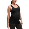 thumbnail image 1 of CRZ YOGA Butterluxe Maternity Racerback Tank Tops Sleeveless Womens Pregnancy Yoga Workout Shirt with Built in Bra, 1 of 6