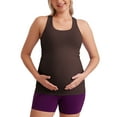 thumbnail image 1 of CRZ YOGA Butterluxe Maternity Racerback Tank Tops Sleeveless Womens Pregnancy Yoga Workout Shirt with Built in Bra, 1 of 5