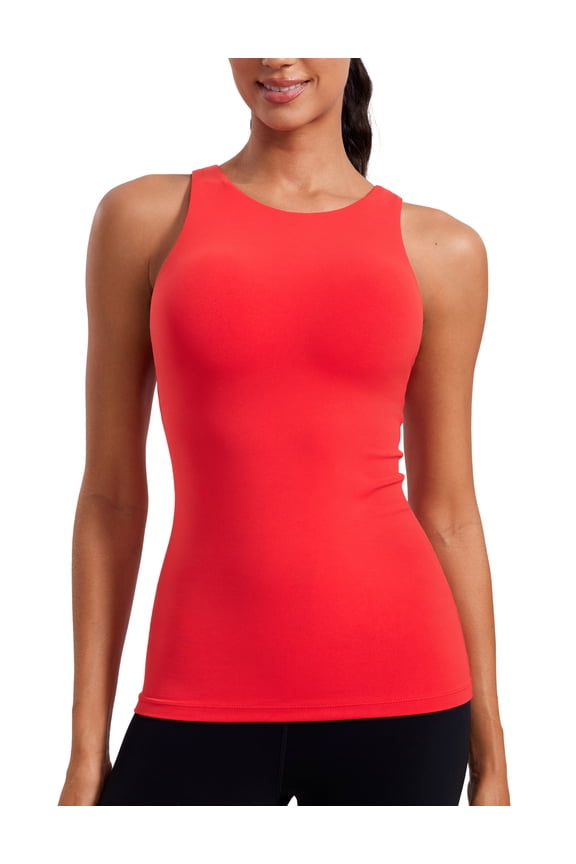 Butterluxe Tank Tops for Women Racerback Workout Padded Yoga Athletic Camisole with Built in Bra