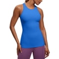 thumbnail image 1 of CRZ YOGA Butterluxe Tank Tops for Women Racerback Workout Padded Yoga Athletic Camisole with Built in Bra, 1 of 3