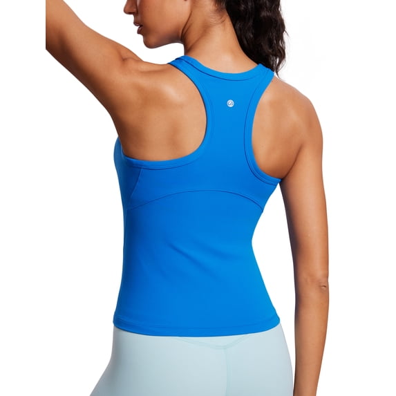 CRZ YOGA Butterluxe Tank Tops for Women Yoga Workout Athletic Gym Camisole Racerback Sleeveless Shirts