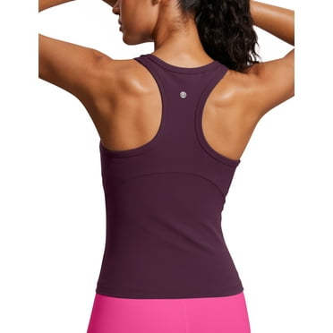 CRZ YOGA Butterluxe Womens Racerback Workout  Tank Tops Sleeveless Camisole Athletic Shirts