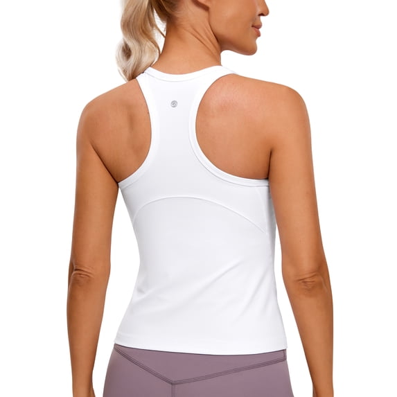 CRZ YOGA Butterluxe Tank Tops for Women Yoga Workout Athletic Gym Camisole Racerback Sleeveless Shirts