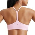thumbnail image 1 of CRZ YOGA Butterluxe Womens Workout Bras Wireless Racerback Padded Yoga Sports Bra, 1 of 6