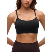 Butterluxe Womens Workout Bras Wireless Racerback Padded Yoga Sports Bra