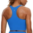 thumbnail image 1 of CRZ YOGA Butterluxe Racerback Sports Bras for Women Padded Y-Back Longline Workout Yoga Tops, 1 of 4