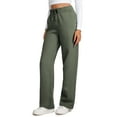 thumbnail image 1 of CRZ YOGA Cotton Fleece Lined Sweatpants Women Casual Lounge Sweat Pants, 1 of 5