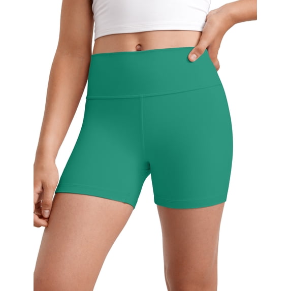 CRZ YOGA Girls Butterluxe High Waist Athletic Biker Shorts Dance Yoga Casual Kids Teen Summer